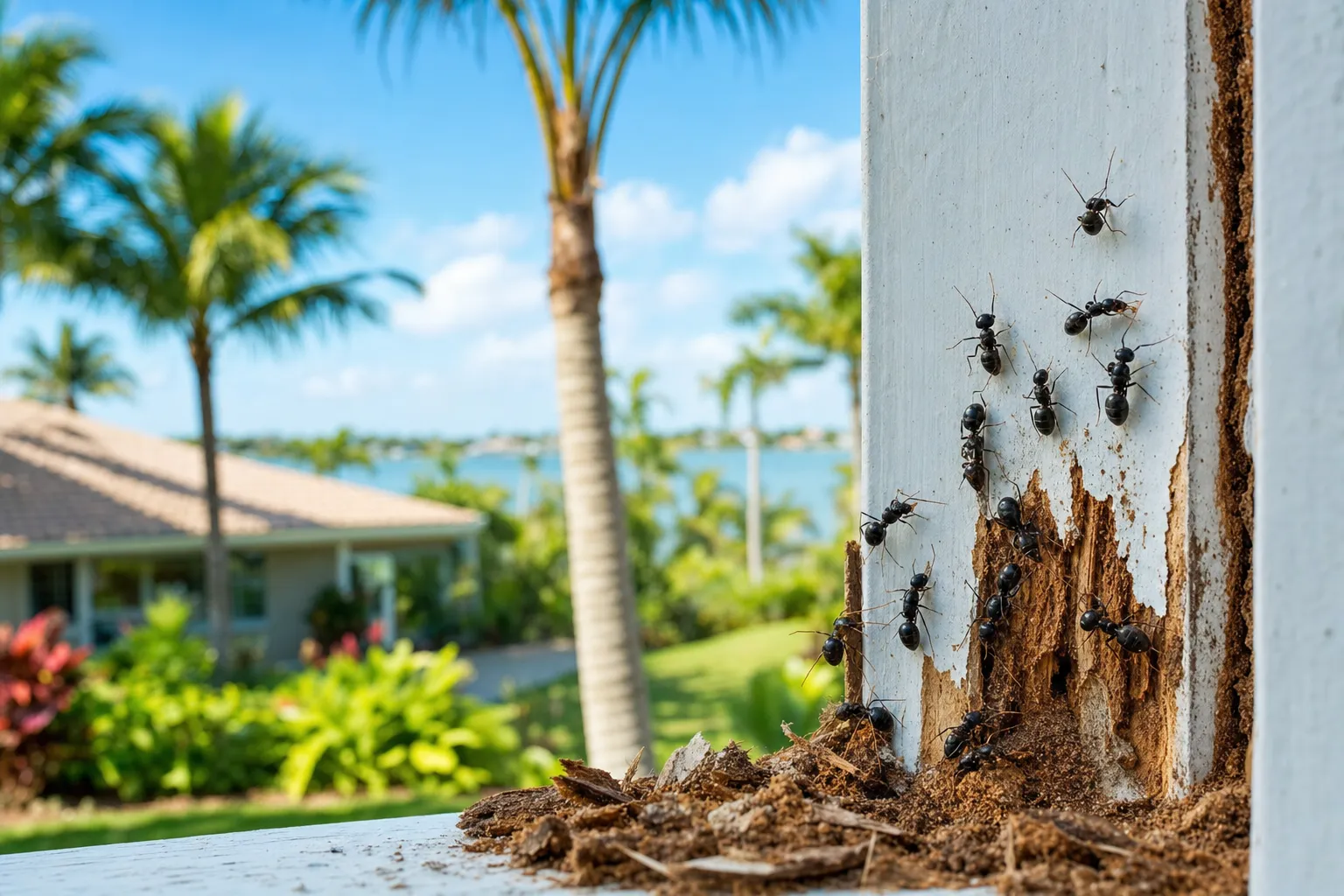Carpenter Ants in Sarasota's Live-Oak Neighborhoods: West of Trail & Laurel Park